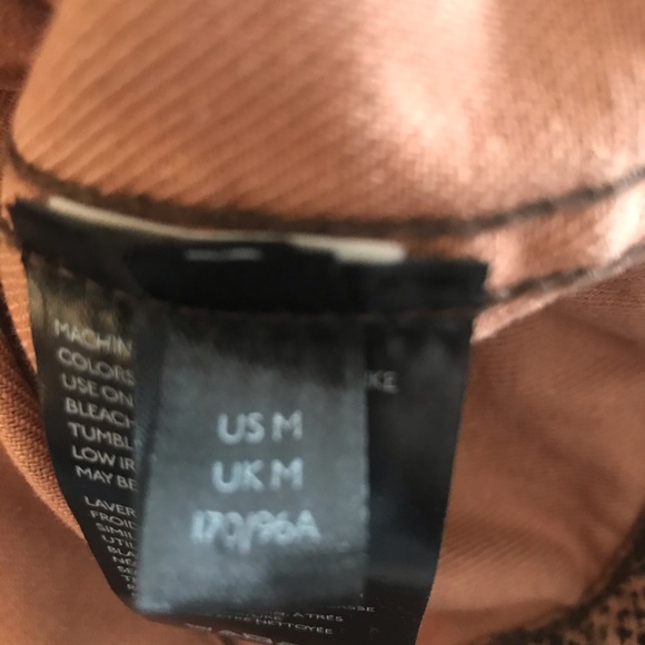 NWT Free People Snake Trucker Jacket in Brown - Picture 9 of 10